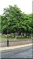 Lamppost by the churchyard