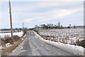 Icy road near Mains of Cultmalundie