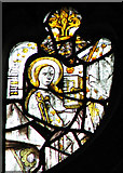 TF4322 : St Mary's church in Long Sutton - medieval glass by Evelyn Simak