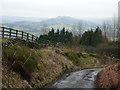 Pot-holed lane to Bowden Head