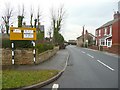 Old road direction sign, Blacker Lane, Netherton