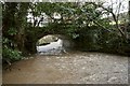 A bridge over Bradiford Water near Blakewell Mill Farm as seen from downstream