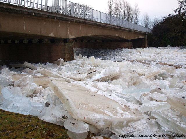 Ice on the River Ayr