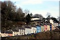 Colourful houses above Llandeilo bridge