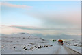 NG4250 : Snowplough on the A87 by John Allan