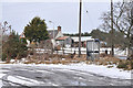 Telephone box beside the B9006 road at Newlands