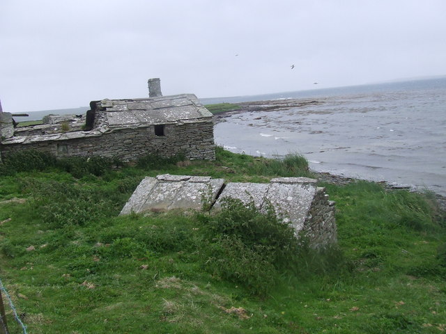 Unused house by the Westray coast