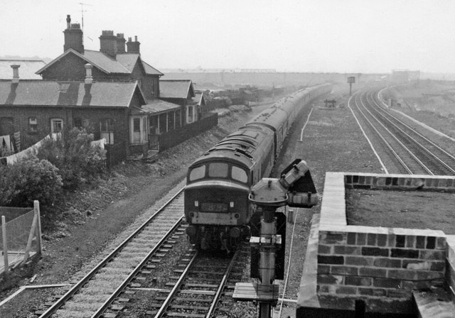 Birtley Station (remains), with... © Ben Brooksbank :: Geograph Britain ...