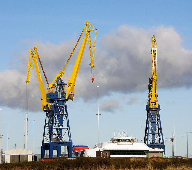 Shipyard cranes, Belfast