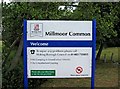 Millmoor Common sign, High Street, Old Woking