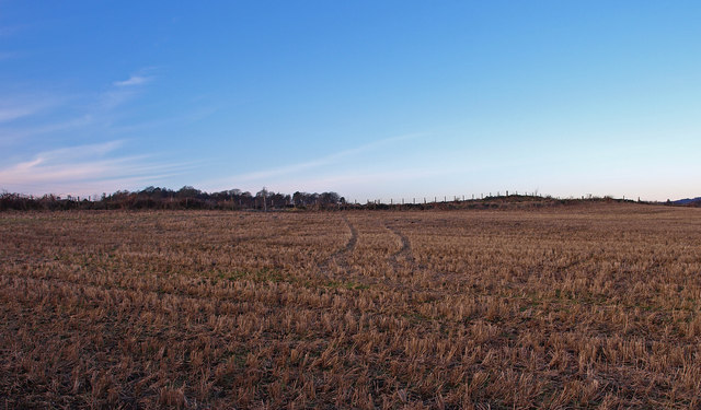 Stubble Field near Meiklefield farm