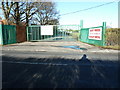 Security gate to Muddles scrapyard