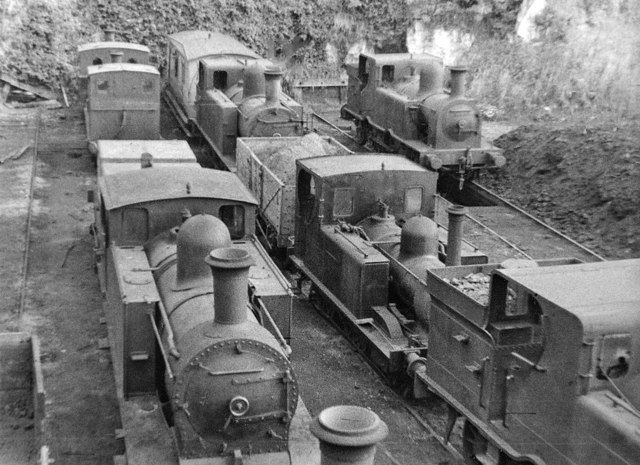 Cork, Albert Quay: locomotives stored outside the ex-CB&SC station