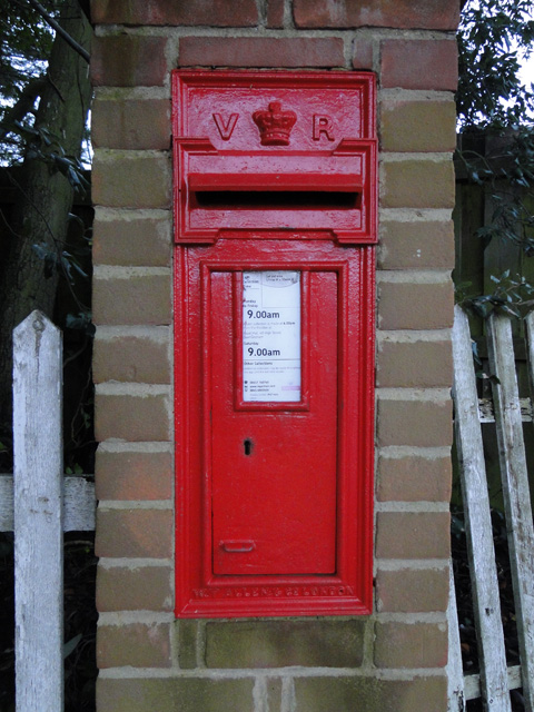 Victorian post box in a modern pillar © Adrian S Pye cc-by-sa/2.0 ...