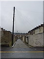 Back street between Turkey Street and Sultan Street, Accrington