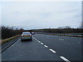 A55 near Brynford, looking west