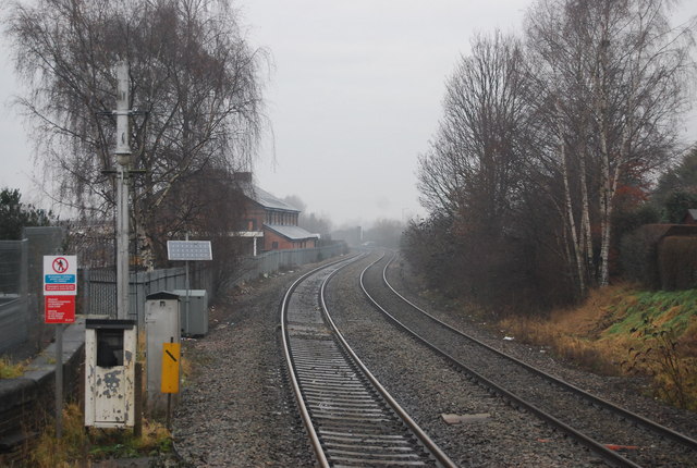 Looking north from Ludlow Station
