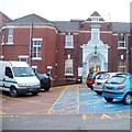 Main doorway into St Woolos Hospital, Newport