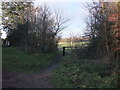 Entrance to footpath in Ford Lane Alresford