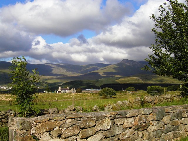 View from Gefnan towards Carnedd Dafydd