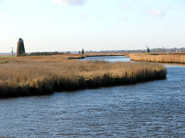 Windmills along the River Bure