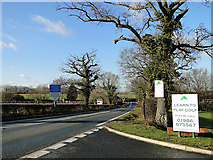 TM3975 : Level crossing on the A144, Halesworth / Bramfield Road by Adrian S Pye