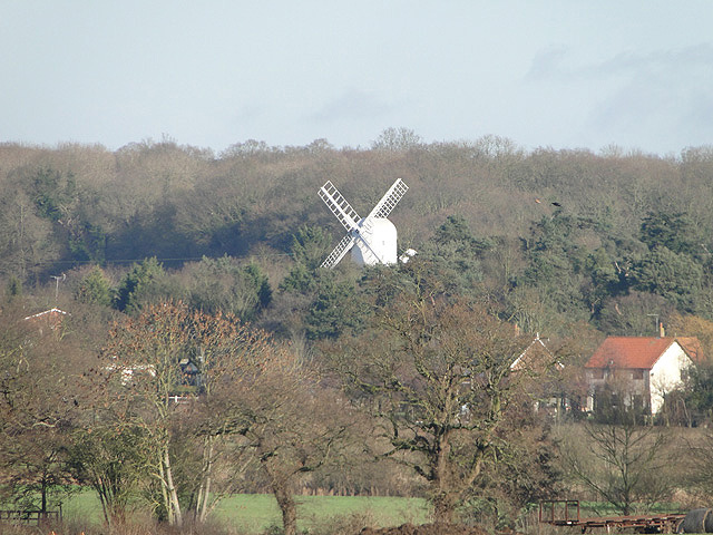 Overlooking the Bly Valley towards Holton Windmill