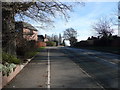 Looking up Bank Farm Road towards the back of Priory School