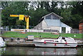 Boat hoist by the River Medway