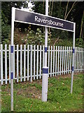 TQ3870 : Platform sign on Ravensbourne station by Mike Quinn