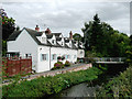 Cottages by the River Salwarpe, Droitwich, Worcestershire