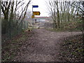 SJ8590 : Footpath at site of East Didsbury Metrolink Station by Chris Wimbush
