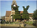 Topiary at St Mary the Virgin Church, East Bedfont