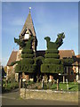 Topiary outside St Mary the Virgin Church, East Bedfont