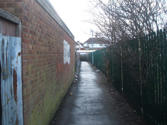 Path beside Bridlington Town A.F.C. ground