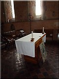 SU9503 : St Mary, Barnham: The Lord's Table by Basher Eyre
