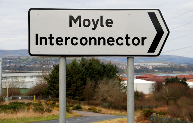 Moyle Interconnector sign, Islandmagee