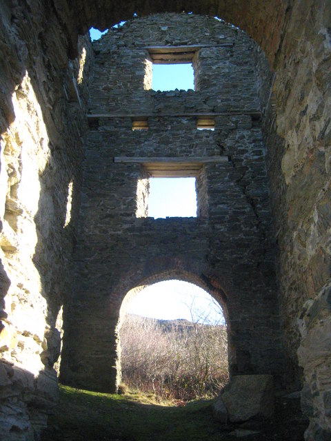 Interior of the engine house at Blue Hills Mine