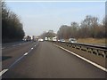 SJ9220 : M6 Motorway at Moss Pit by Peter Whatley