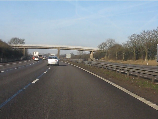 M6 Motorway - Accommodation Bridge Near © Peter Whatley :: Geograph 