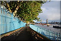 TQ3380 : Riverside walk (Thames Path) by N Chadwick