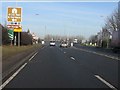 A556 approaching the M6 junction