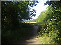 Field entrance on Heath View, East Horsley