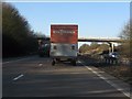 M54 Motorway approaching Donington Lane overbridge