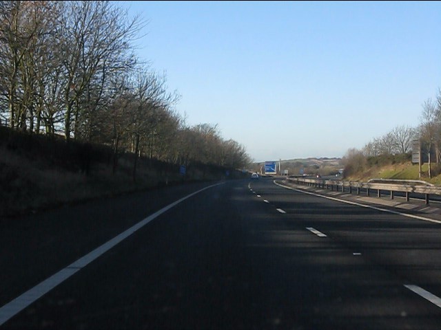 M54 Motorway approaching junction 7 © Peter Whatley :: Geograph Britain ...