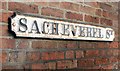 Cast street nameplate