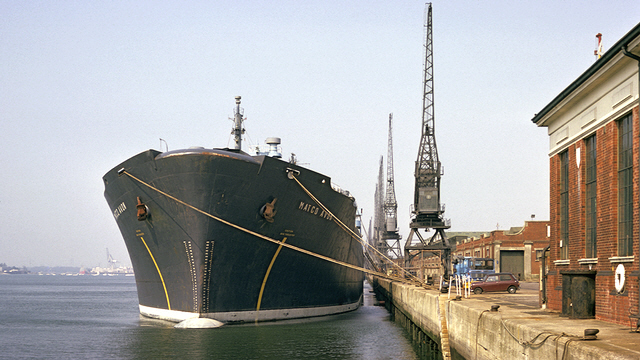 The MATCO AVON at Berth 101 in the Western Docks