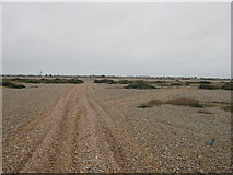 TR0720 : Footpath and track junction in Denge Marsh by David Anstiss