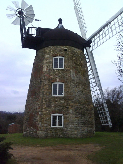 The windmill on the north side of Windmill Lane, Littleworth