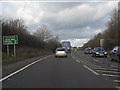 A5 (A483) - route confirmatory sign north of Pentre Clawdd roundabout